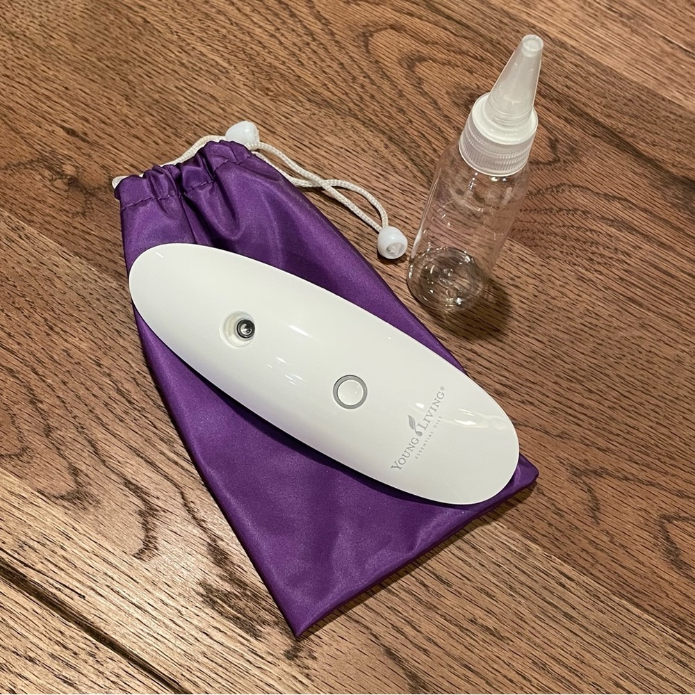 Young Living White and Purple Diffuser Set
